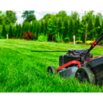 Which machinery is most suitable for mowing lawns?